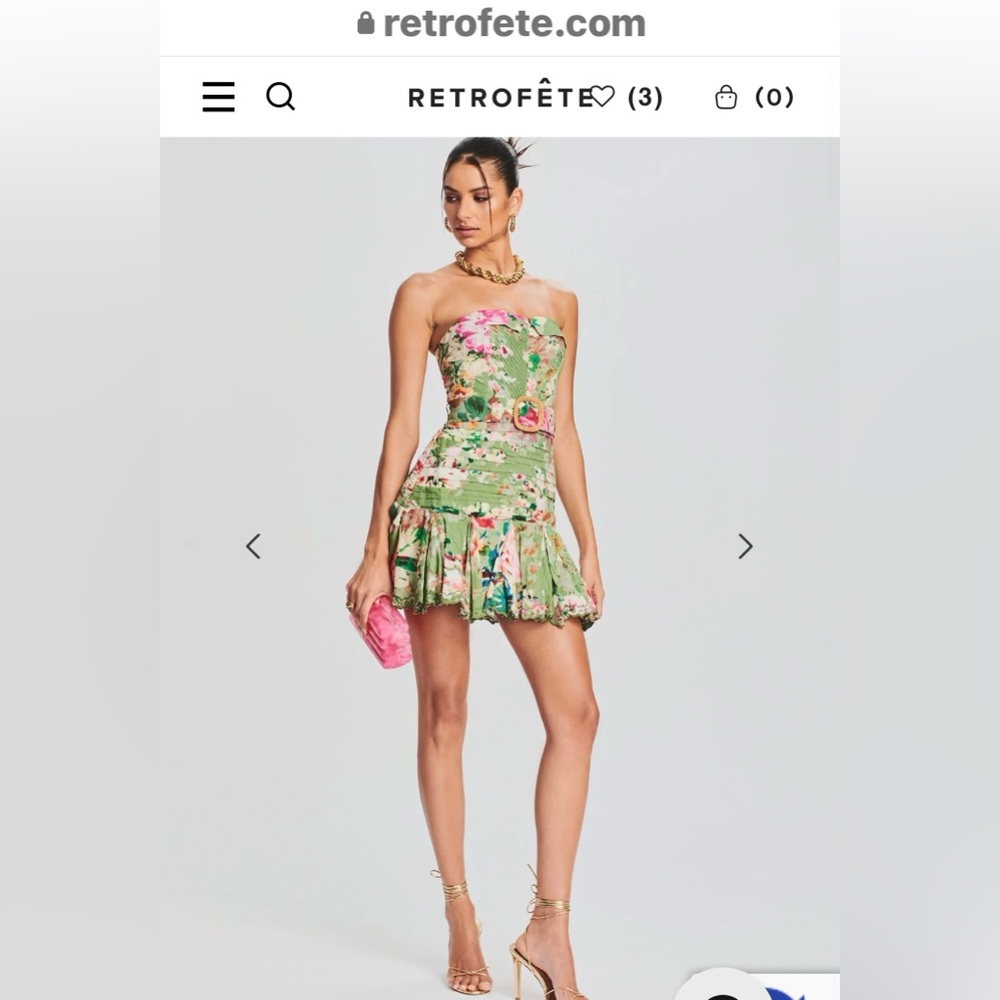 Hemant and nandita strapless Zaria mini dress from retrofete sold out